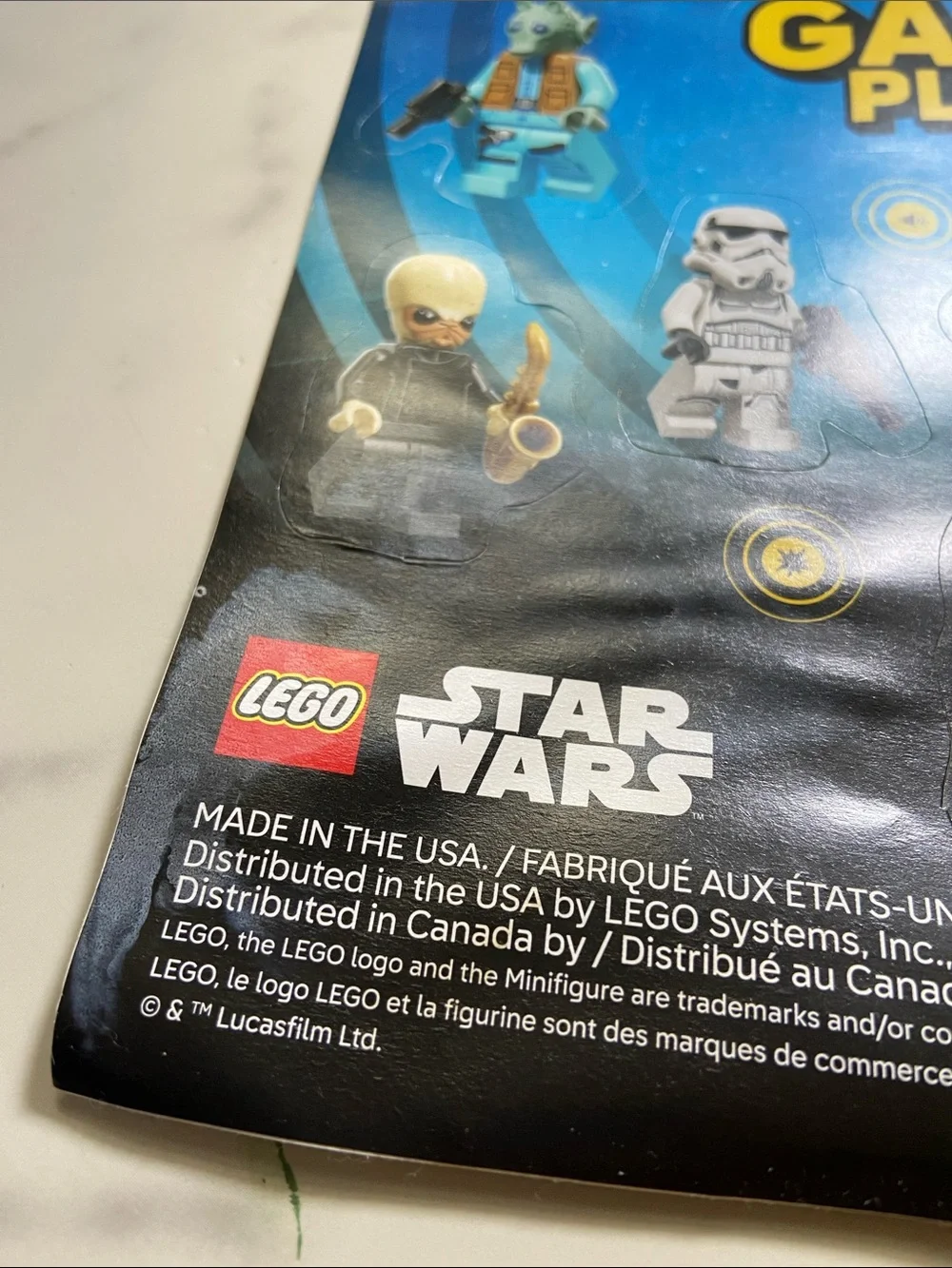 Lego Smart Play Star Wars Blue Galaxy Exclusive Limited Edition Stickers to Cus